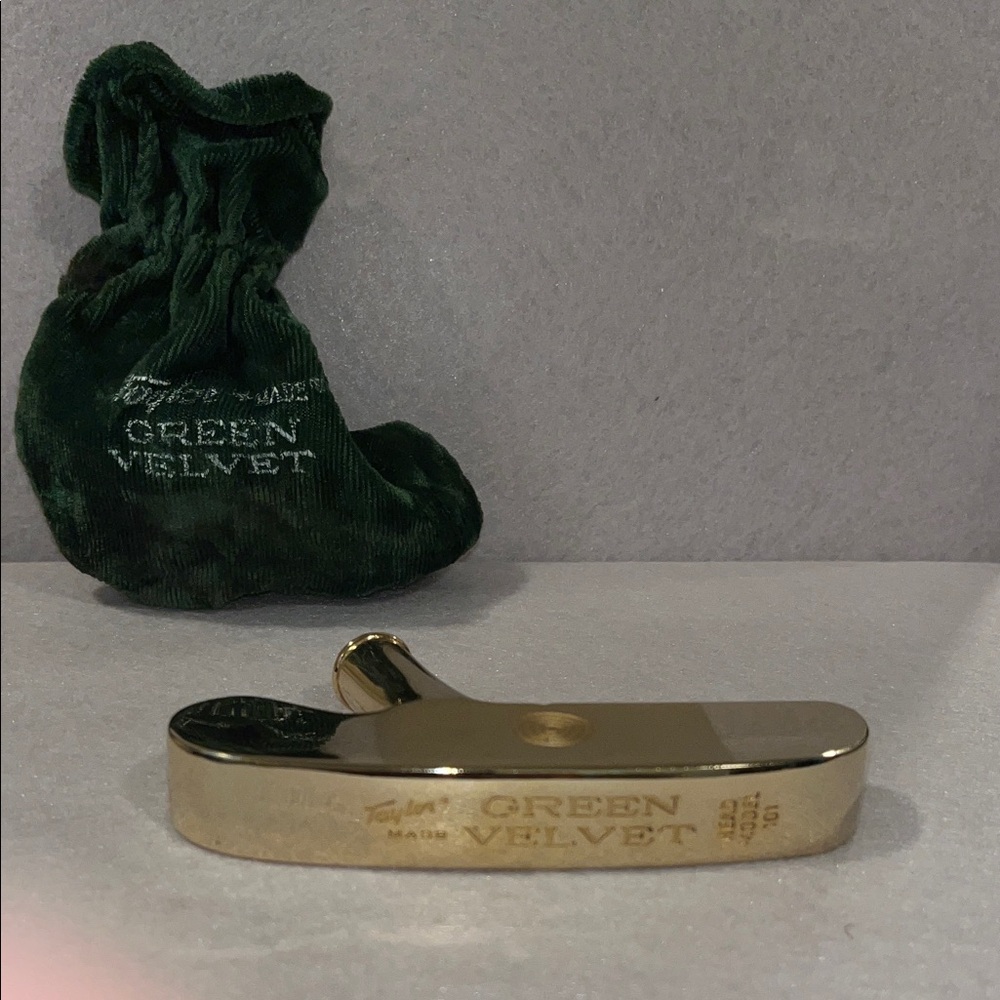 Taylor Made GREEN VELVET 24KG plated  HEAD Model 101 Rare Vintage.